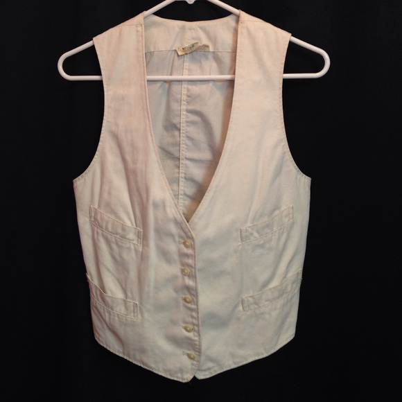 Denim & Supply Off White Cotton Vest - Picture 1 of 4