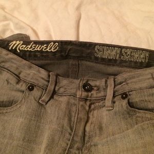 Madewell skinny skinny grey jeans sz 28/32