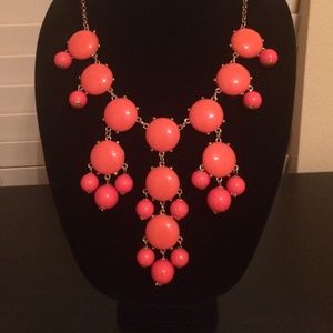 Orange statement necklace