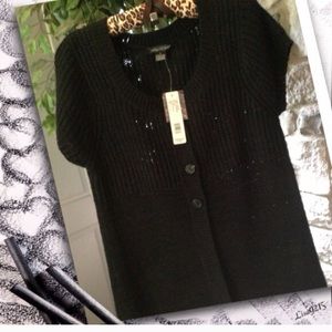 NWT August Silk Black Sweater