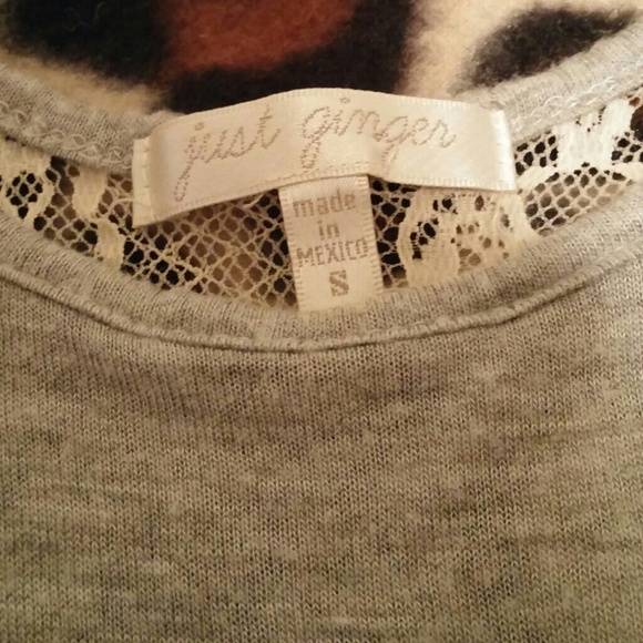 🌟SALE 🌟Grey lace just ginger top - Picture 2 of 4