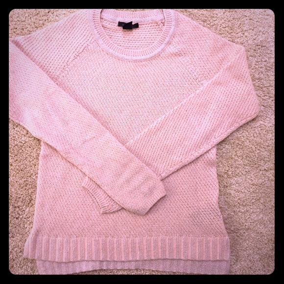 H&M Brand pink shimmer sweater