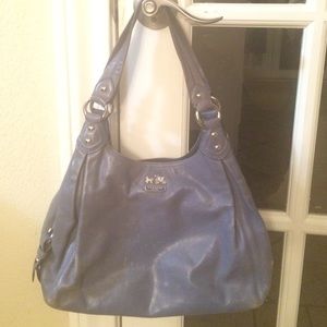 Distressed leather Coach