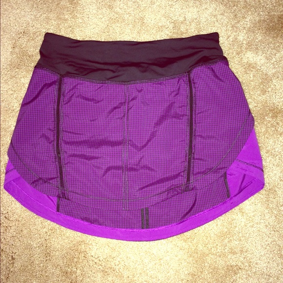 Lululemon purple pace setter skirt
