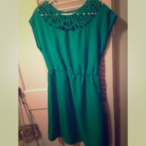 Teal Maurice's dress.