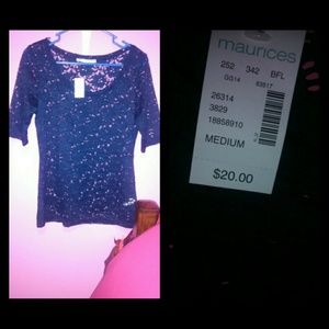 Navy Blue Maurice Lacy shirt