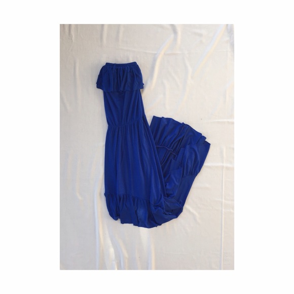 Anthropologie Dresses & Skirts - Royal Blue High-Low Dress