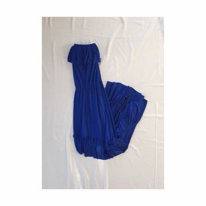 Royal Blue High-Low Dress