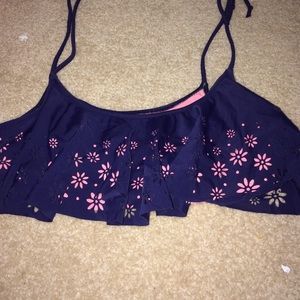 VS PINK Flounce Bikini Top