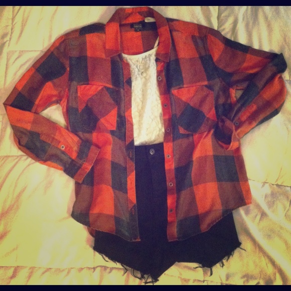 Distressed flannel