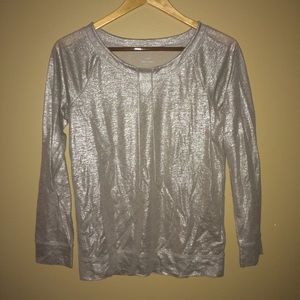 J. Crew Metallic Top
