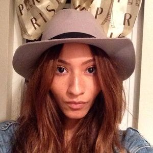 Grey Wide Brim Fedora