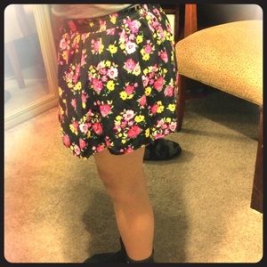 Floral skater skirt