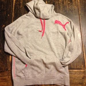 Gray and pink Puma Sweatshirt