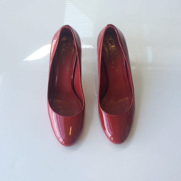 Cole Haan Red patent pumps