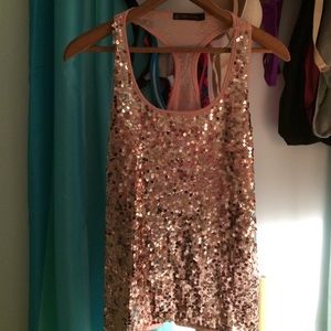 Sequin party tank