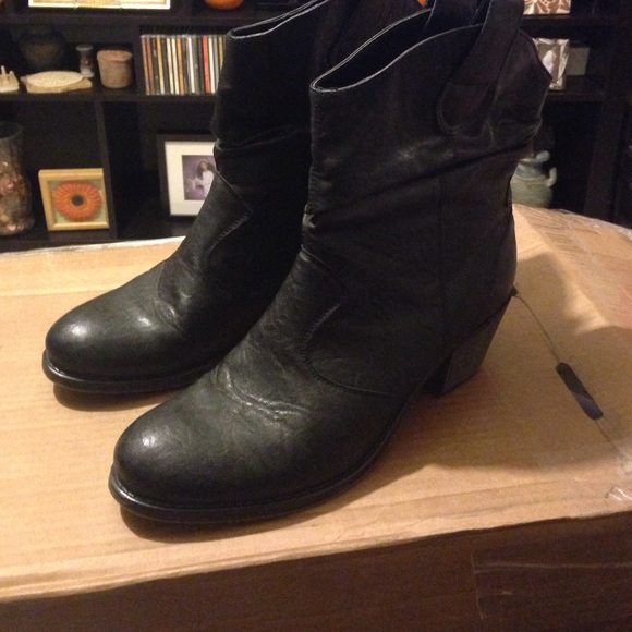 Black Ankle Boots Sz 9
