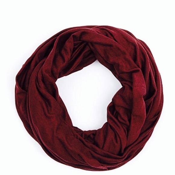 American apparel circle scarf in cherry bomb