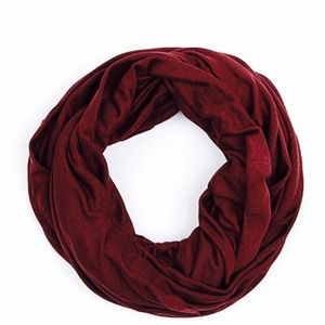 American apparel circle scarf in cherry bomb