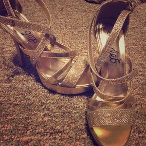 Gold heels
