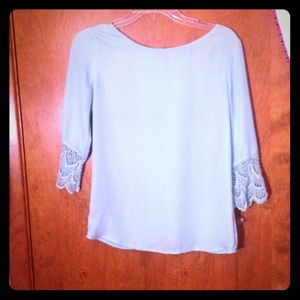 Mint crochet flow top, never worn