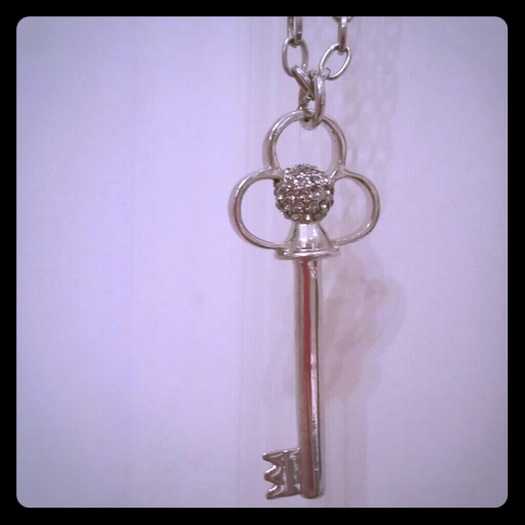 Long key pendant necklace