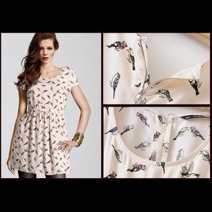 H&M bird print dress