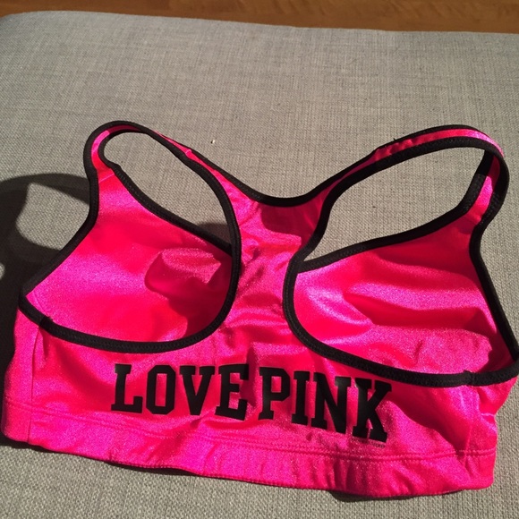 PINK hot pink workout bra