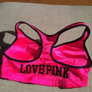 PINK hot pink workout bra
