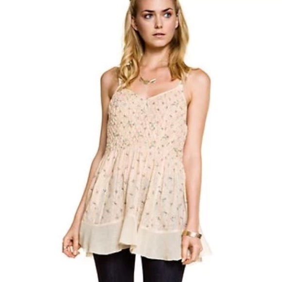 Free People Pretty Floral Tunic