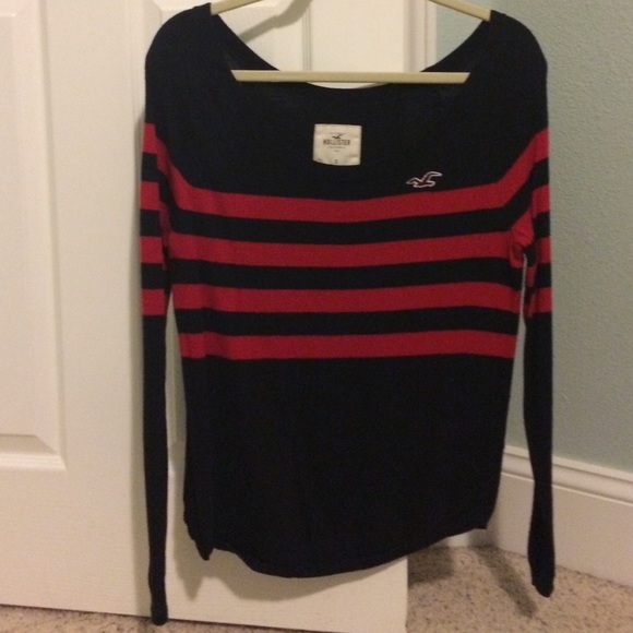 Dark Blue and Red Sweater - Picture 1 of 3