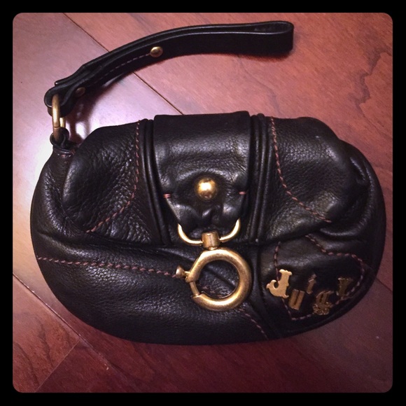 Juicy Couture leather wristlet