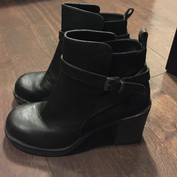 Black ankle booties