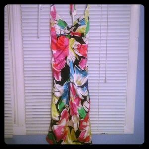 Tight fit silk dress