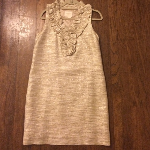 Kate spade gold holiday dress