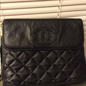 Vintage Chanel lamb skin. From the 80s. Authentic