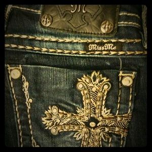 Miss Me Jeans  dark wash, signature rise, bootcut