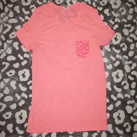 Vs Pink coral Cheetah shirt