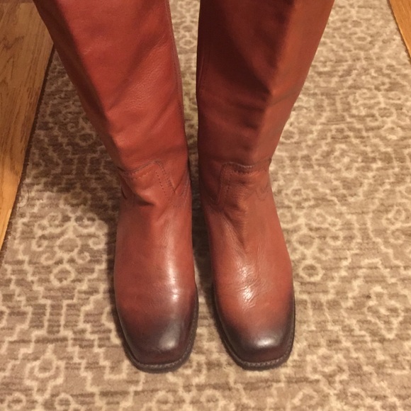 Lucky Brand brown leather boots