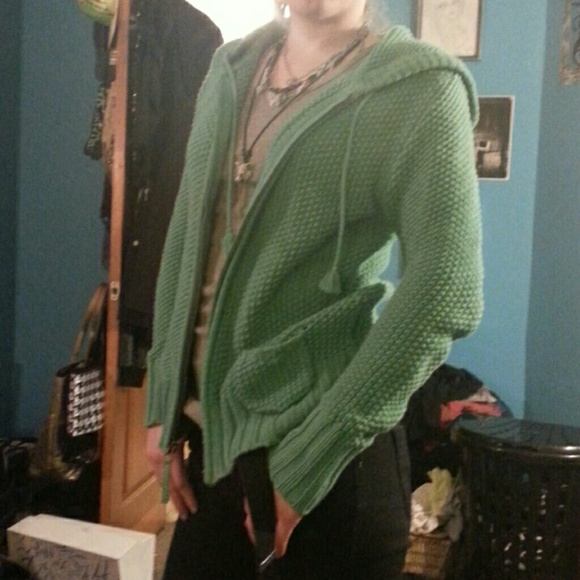 Teal Old Navy zip-up hoodie