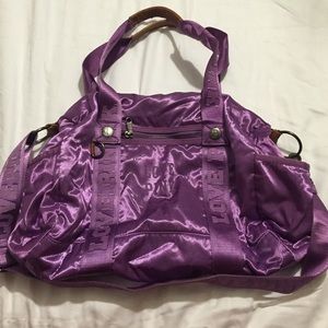 VS PINK Metallic Purple Duffle bag