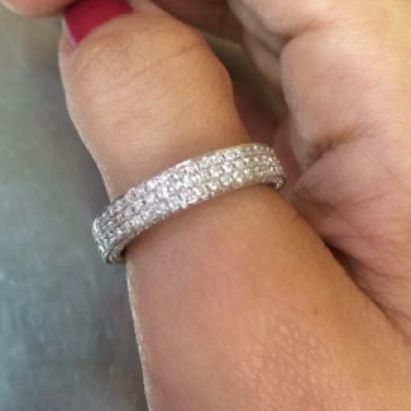 14k high end eternity ring