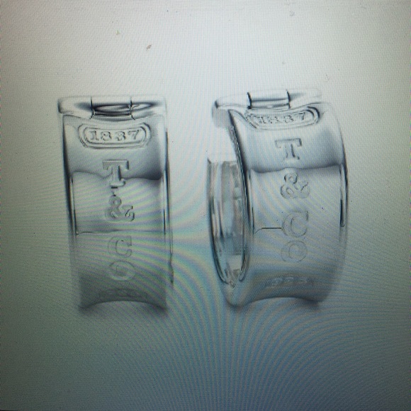 Tiffany & Co. 1837 ™ hoop earrings sterling silver
