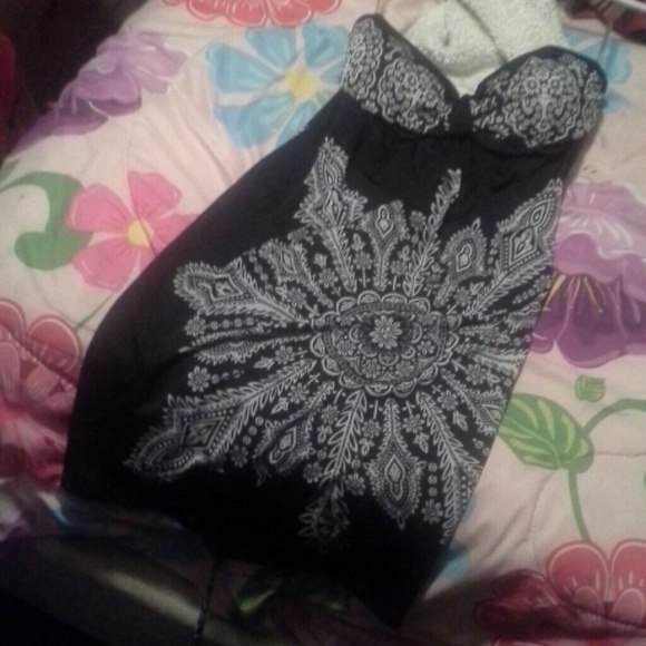 Black and white dress