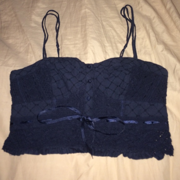 Navy detailed bralette