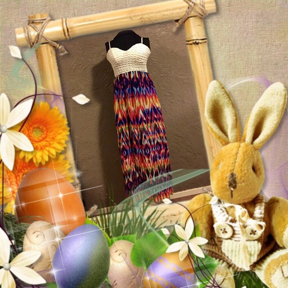 Beautiful Aztec pattern maxi dress - Picture 1 of 4