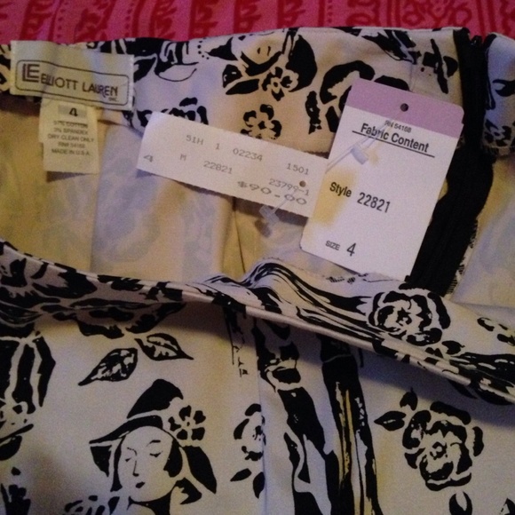 Elliot Lauren Black and white skirt - Picture 4 of 4