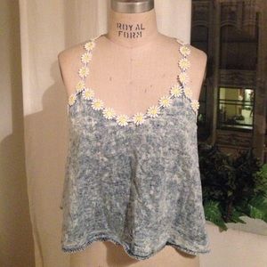 Denim & daisy tank top