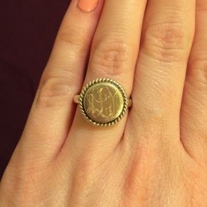 Marley Lilly monogram ring