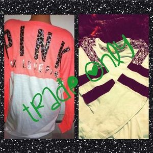 Victoria secret pink varsity crew